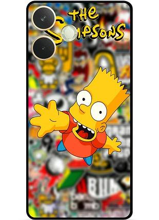 Чехол силиконовый бампер для oppo a5 pro с рисунком симпсоны simpsons бард