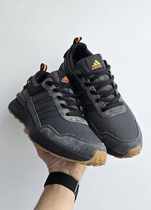 Кроссовки мужские adidas zx420, серые кроссовки адидас замша текстиль, весна-лето