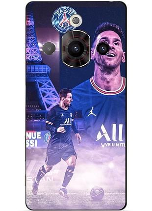 Силіконовий чохол бампер для zte nubia focus pro з малюнком messi psg мессі