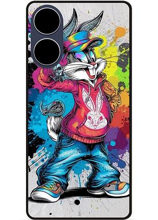 Чехол силиконовый бампер для oppo a17 с рисунком багз банни disney