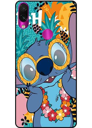 Силиконовый бампер чехол для huawei honor 10i с рисунком стич stitch