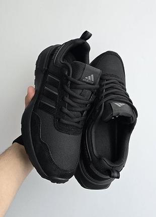 Кроссовки мужские adidas zx420, черные кроссовки адидас замша текстиль, весна-лето