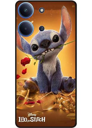 Силиконовый чехол бампер для xiaomi redmi 15c stitch лило и стич