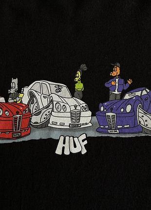 Футболка huf l-xl чорна 100% хлопок