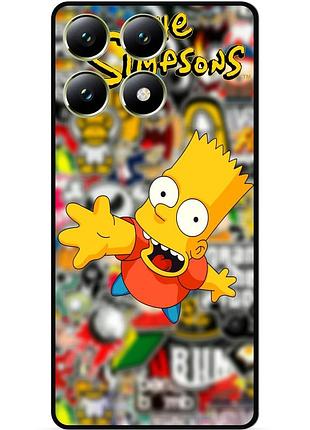 Чехол силиконовый бампер для zte blade a56 с рисунком симпсоны simpsons бард