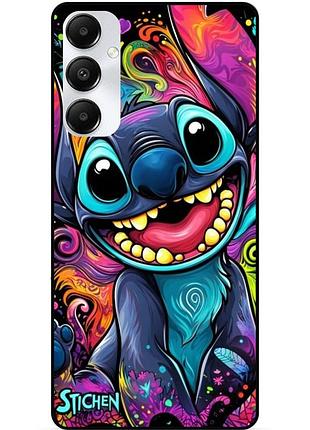 Чехол силиконовый бампер для samsung s24 с рисунком стич stitch
