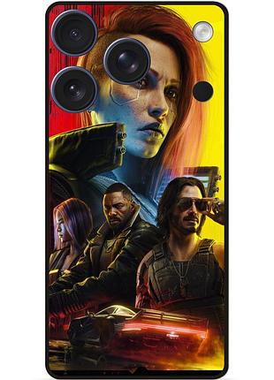 Чохол силіконовий бампер для iphone 17 pro з малюнком cyberpunk