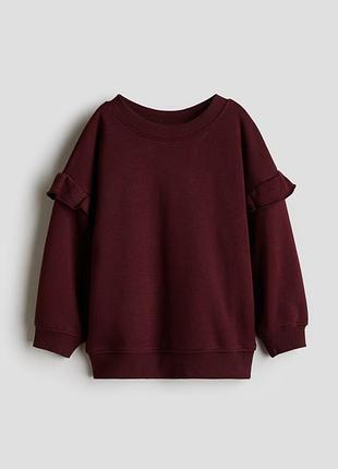 Теплий світшот на флісі h&m для дівчинки