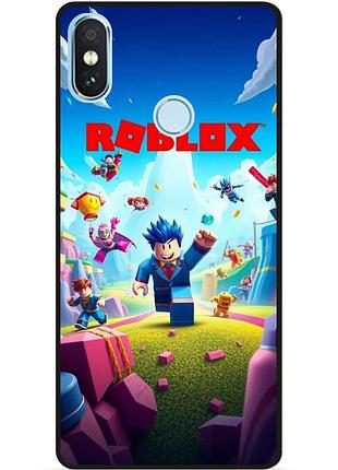 Силиконовый чехол бампер для xiaomi mi a2 lite с рисунком roblox игра в кальмара роблокс 2, xiaomi mi a2 lite