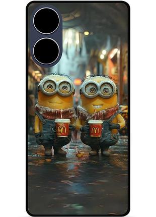 Силиконовый чехол бампер для oppo a17k с картинкой миньоны minion
