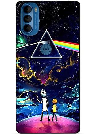 Силіконовий чохол бампер для motorola moto g31 з малюнком рік і морті rick and morty