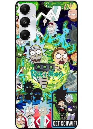 Силіконовий чохол бампер для samsung s24 з малюнком rick and morty рік і морті