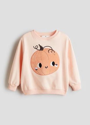 Тепла кофта з трикотажу на флісі h&m для дівчинки
