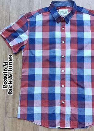 Мужская рубашка на короткий рукав фирмы jack &amp; jones