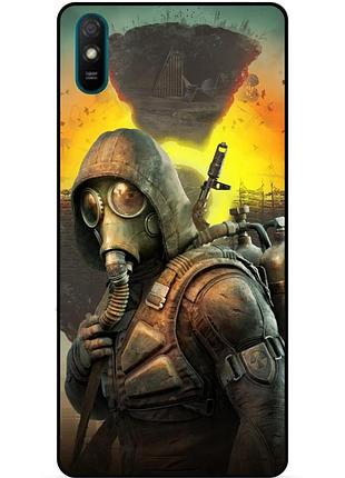 Силиконовый чехол бампер для zte blade a31 plus с рисунком сталкер stalker