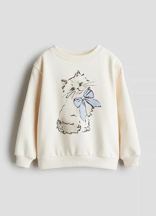 Світшот на флісі h&m для дівчинки