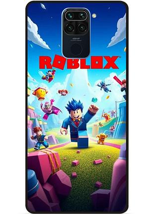 Силиконовый чехол для xiaomi redmi note 9 с рисунком roblox игра в кальмара роблокс