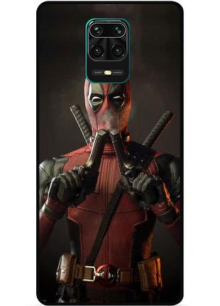Силіконовий бампер чохол для xiaomi redmi note 9s з малюнком дедпул deadpool