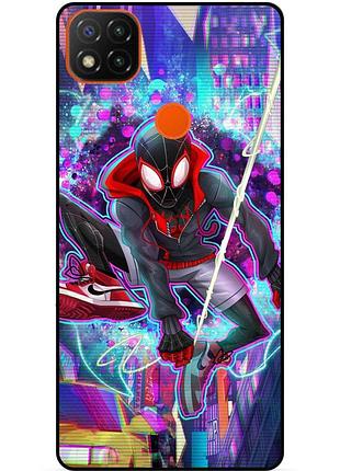 Силіконовий чохол бампер для xiaomi redmi 9c з картинкою spider man людина-павук