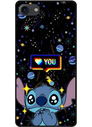 Силиконовый бампер чехол для huawei honor 7a лило и стич stitch