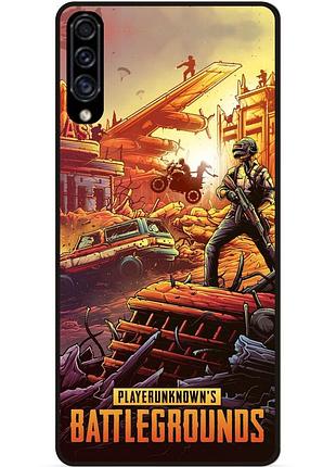 Силиконовый чехол бампер для samsung m20 puвg пабг
