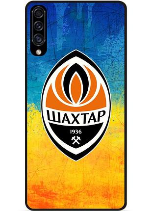 Силіконовий чохол бампер для samsung m20 з малюнком шахтер донецк