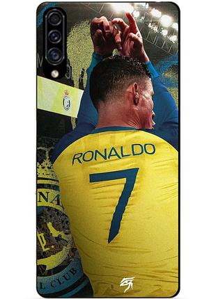 Силіконовий чохол бампер для samsung a30s з малюнком ronaldo аль наср роналдо