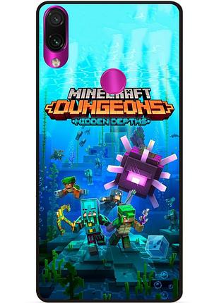 Силиконовый бампер чехол для huawei honor 10i с рисунком майнкрафт minecraft