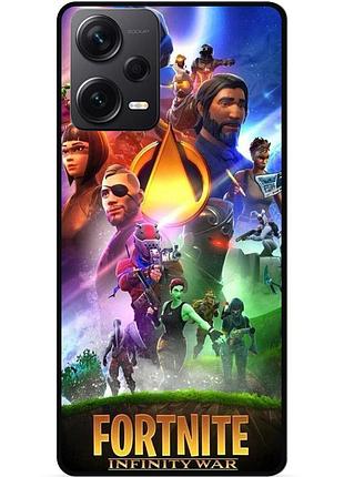 Силиконовый чехол бампер для xiaomi redmi note 12 pro 5g с рисунком fortnite фортнайт