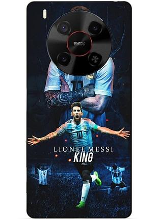 Чехол силиконовый бампер для zte nubia v70 max с рисунком messi аргентина месси