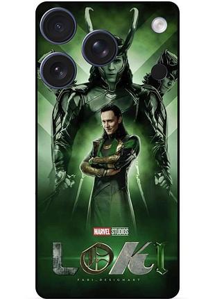 Чехол силиконовый бампер для iphone 17 pro с рисунком loki marvel