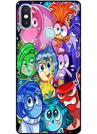 Силіконовий чохол бампер для xiaomi mi 8 з малюнком головоломка
