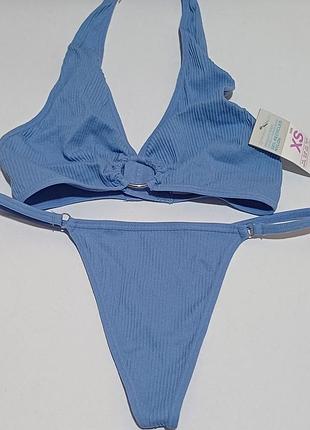 Комплект в рубчик топ+стринги primark