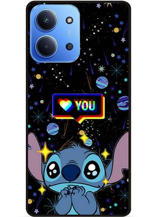 Силиконовый бампер чехол для xiaomi redmi 15c лило и стич stitch
