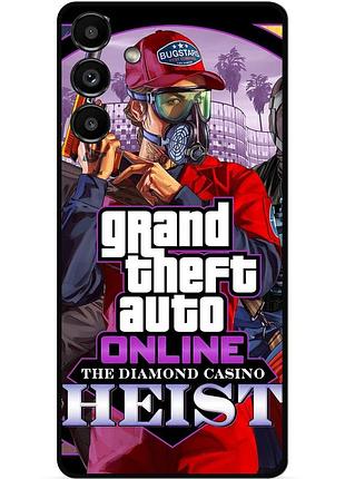 Силіконовий бампер чохол для samsung s21 з малюнком gta гта