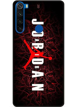 Чехол силиконовый бампер для xiaomi redmi note 8t с рисунком air jordan джордан