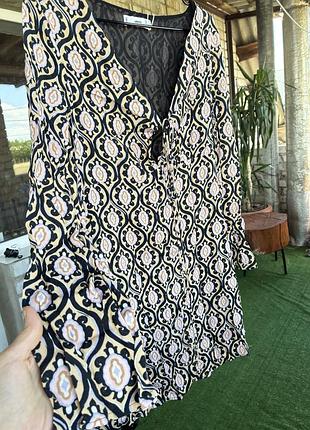 Нова сукня міні mango priscila в орнамент, 100% віскоза (xs, s)