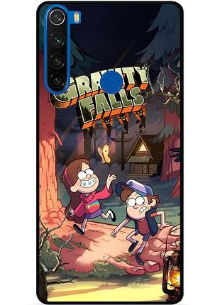 Силиконовый бампер чехол для xiaomi redmi note 8 с рисунком gravity falls гравити фолз
