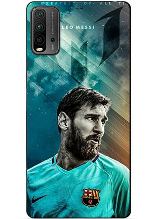 Силиконовый бампер чехол для xiaomi redmi 9t с рисунком leo messi месси