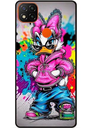 Силіконовий бампер чохол для xiaomi redmi 9c з малюнком daisy duck marvel дейзи дак