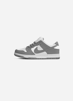 Кросівки nike sb dunk low grey white
