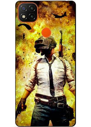 Силіконовий чохол бампер для xiaomi redmi 9c з малюнком пабг pubg