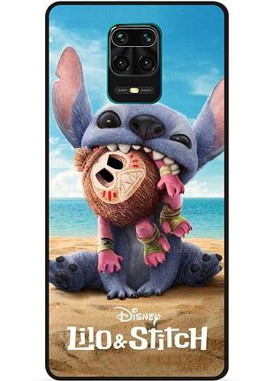 Силіконовий бампер чохол для xiaomi redmi note 9s стіч stitch