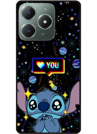 Силиконовый бампер чехол для infinix smart 8 plus (x6526) лило и стич stitch