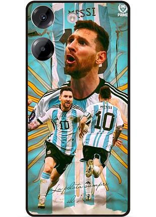 Силиконовый бампер чехол для xiaomi poco m7 pro с рисунком messi аргентина месси