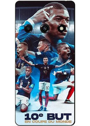 Силиконовый бампер чехол для samsung j7 j710 с рисунком мбаппе франция mbappe