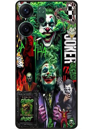 Силіконовий чохол бампер для oppo reno 14 з малюнком joker джокер харли квинн