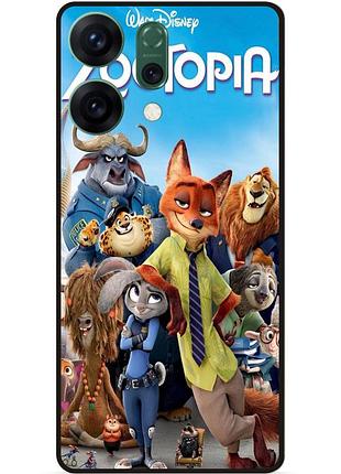 Силиконовый чехол для oppo reno 14 с картинкой зверополис джуди