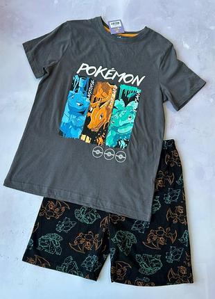 Пижама на мальчика летняя хлопковая pokemon р.164 см (13-14 лет)