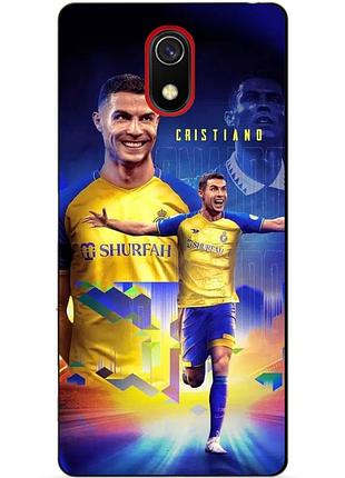 Силіконовий чохол бампер для samsung j3 j330 з малюнком роналдо аль наср ronaldo